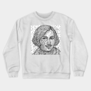 NIKOLAI GOGOL ink portrait Crewneck Sweatshirt